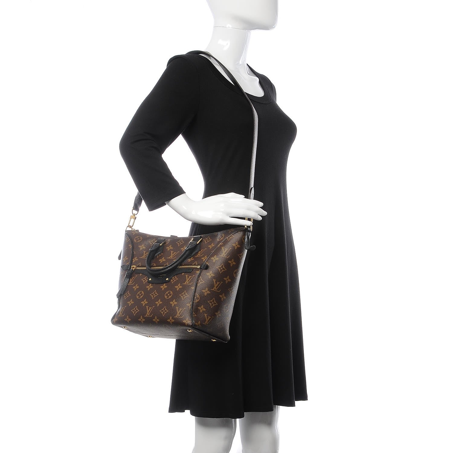 Louis Vuitton Monogram Tournelle PM Black 3 of 10