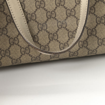 Gucci GG Supreme Monogram Medium Zippered Shopping Tote Off White 18 of 21
