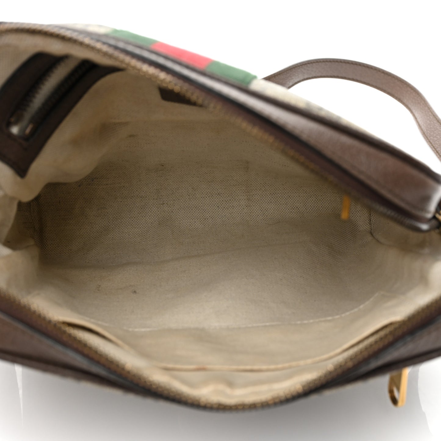 GG Supreme Monogram Web Small Ophidia Messenger Bag Brown