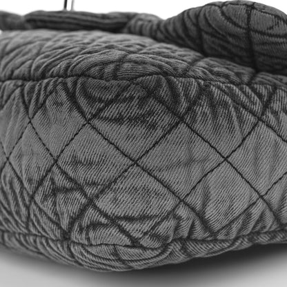 Chanel Denim Quilted Denimpression Flap Grey Black 9 of 9