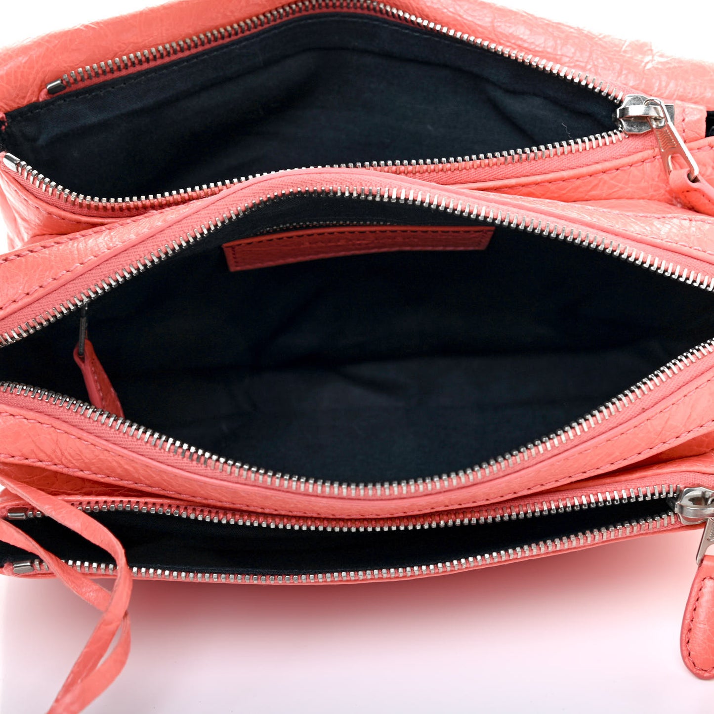 Agneau Classic Hardware Tool Kit Crossbody Rose Azalee