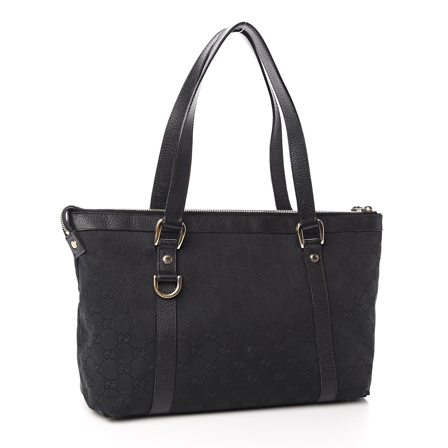 Gucci Monogram Abbey Medium Tote Black 3 of 13