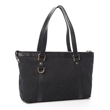Gucci Monogram Abbey Medium Tote Black 3 of 13