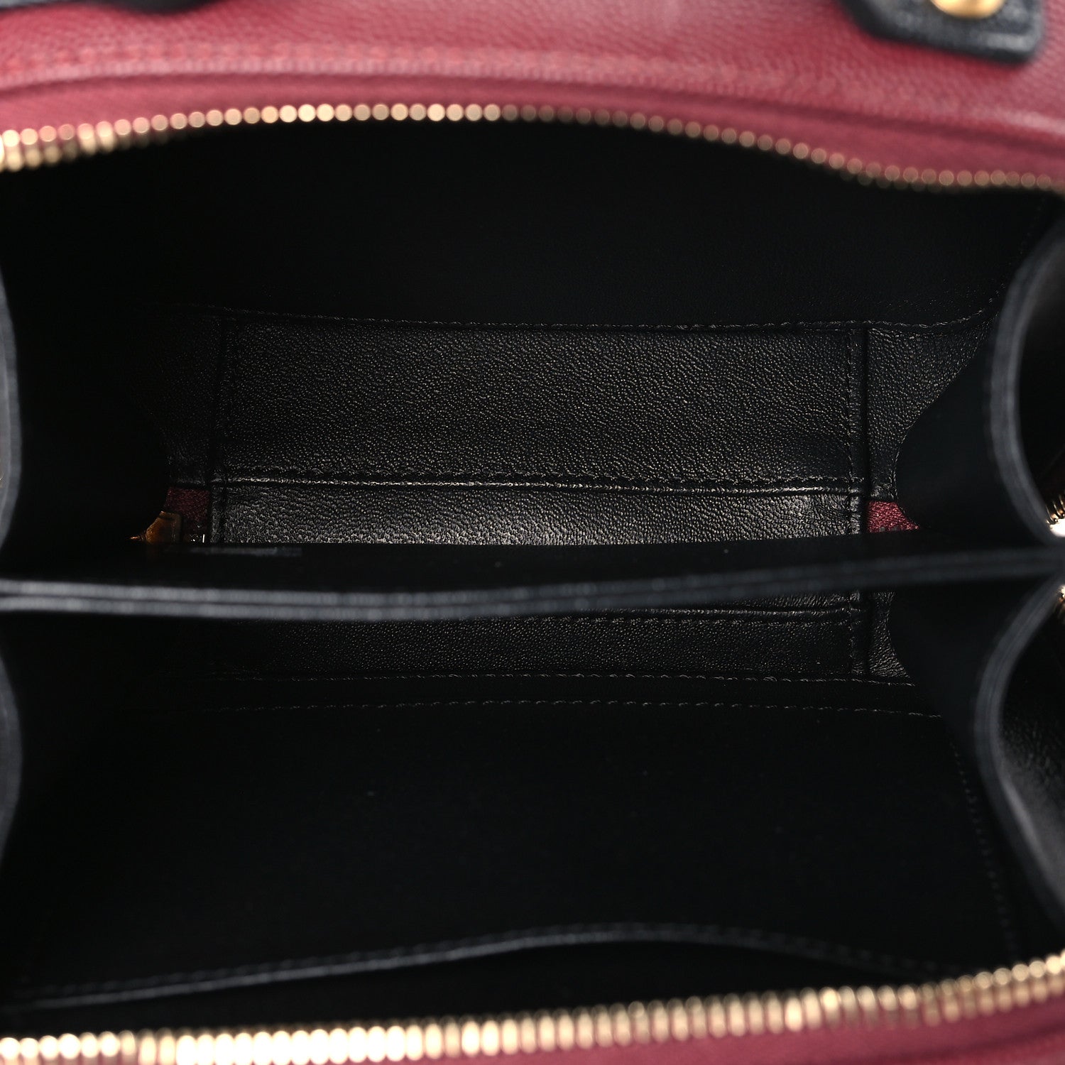 Chanel Caviar Quilted Small CC Filigree Vanity Case Burgundy Black 5 of 9