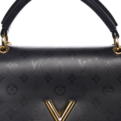 Louis Vuitton Calfskin Monogram Very One Handle Black 8 of 12