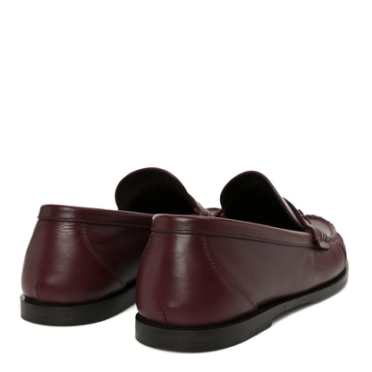 Saint Laurent Vitellino Lux Laurent 05 Mocassins 39.5 Vendome Red 5 of 10