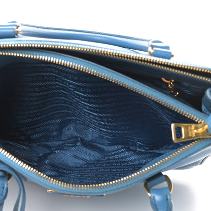Prada Saffiano Mini Galleria Double Zip Tote Cobalto 7 of 21
