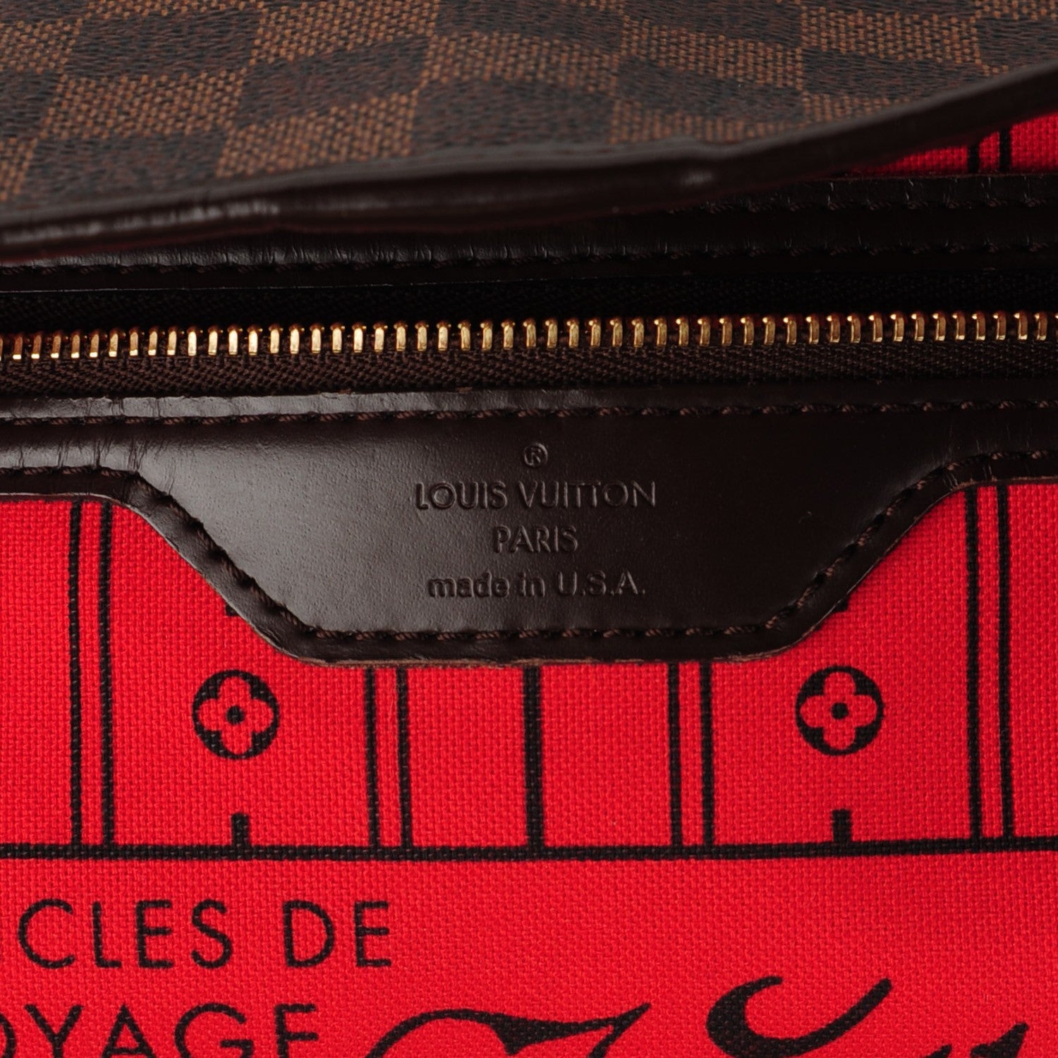 Louis Vuitton Damier Ebene Neverfull MM 6 of 7