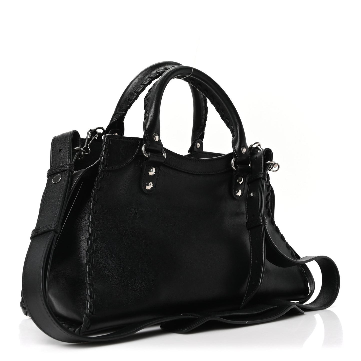 Smooth Calfskin Neo Classic Silver Hardware S City Black