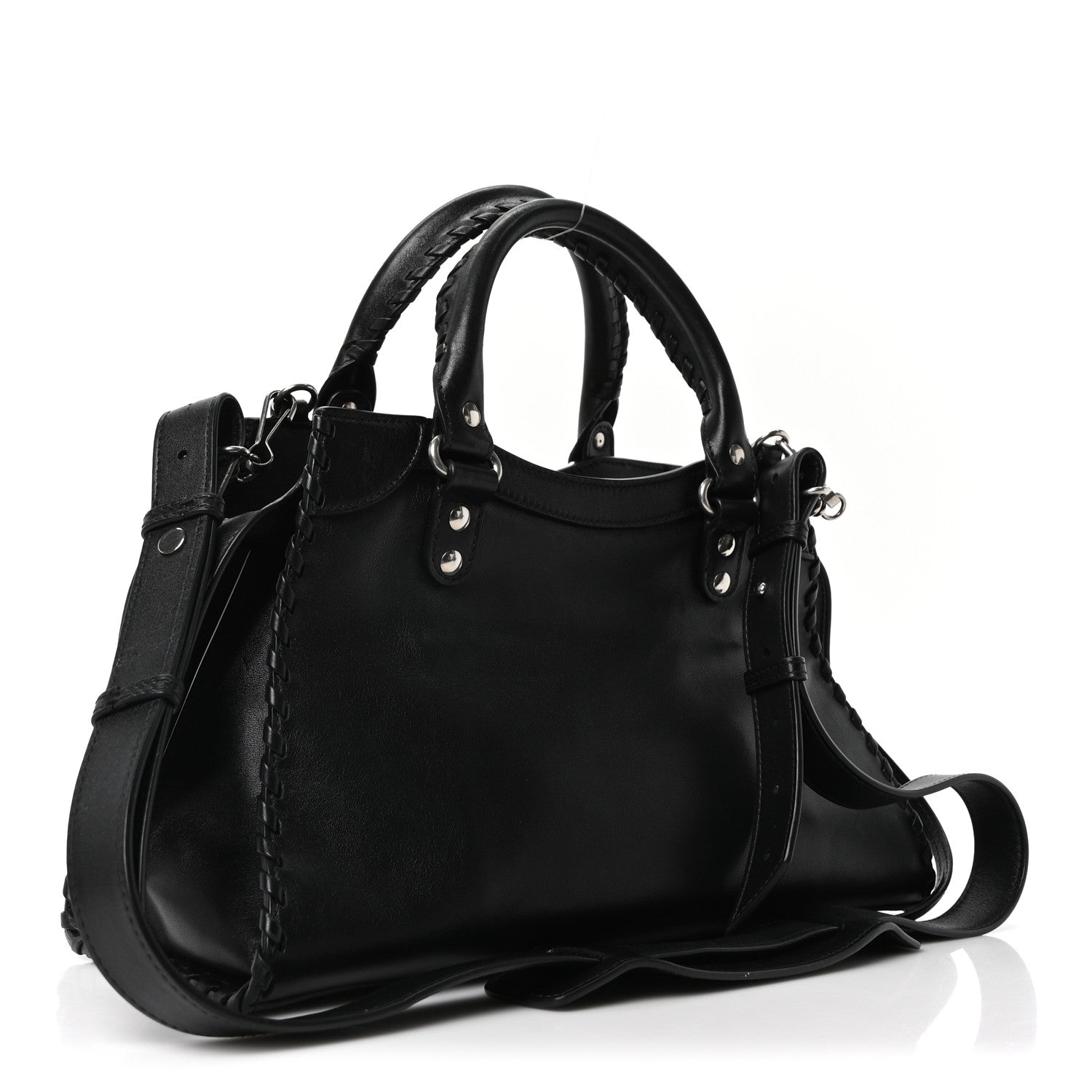 Balenciaga Smooth Calfskin Neo Classic Silver Hardware S City Black 3 of 9
