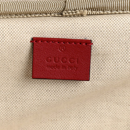 Gucci GG Supreme Monogram Tian Carry On Trolley Beige Multicolor Hibiscus Red 6 of 10