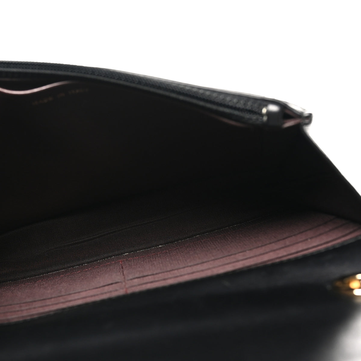 Lambskin Quilted Trendy CC Wallet On Chain WOC Black