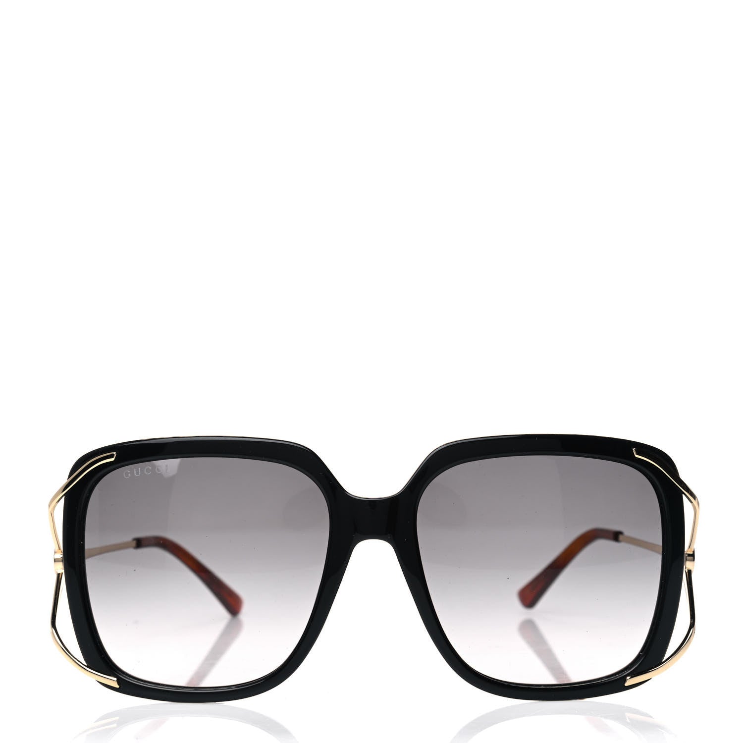 Gucci Acetate Butterfly Sunglasses GG0647S Black White 2 of 4