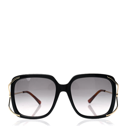 Gucci Acetate Butterfly Sunglasses GG0647S Black White 2 of 4