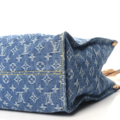 Louis Vuitton Monogram Denim Onthego MM  Blue 9 of 9