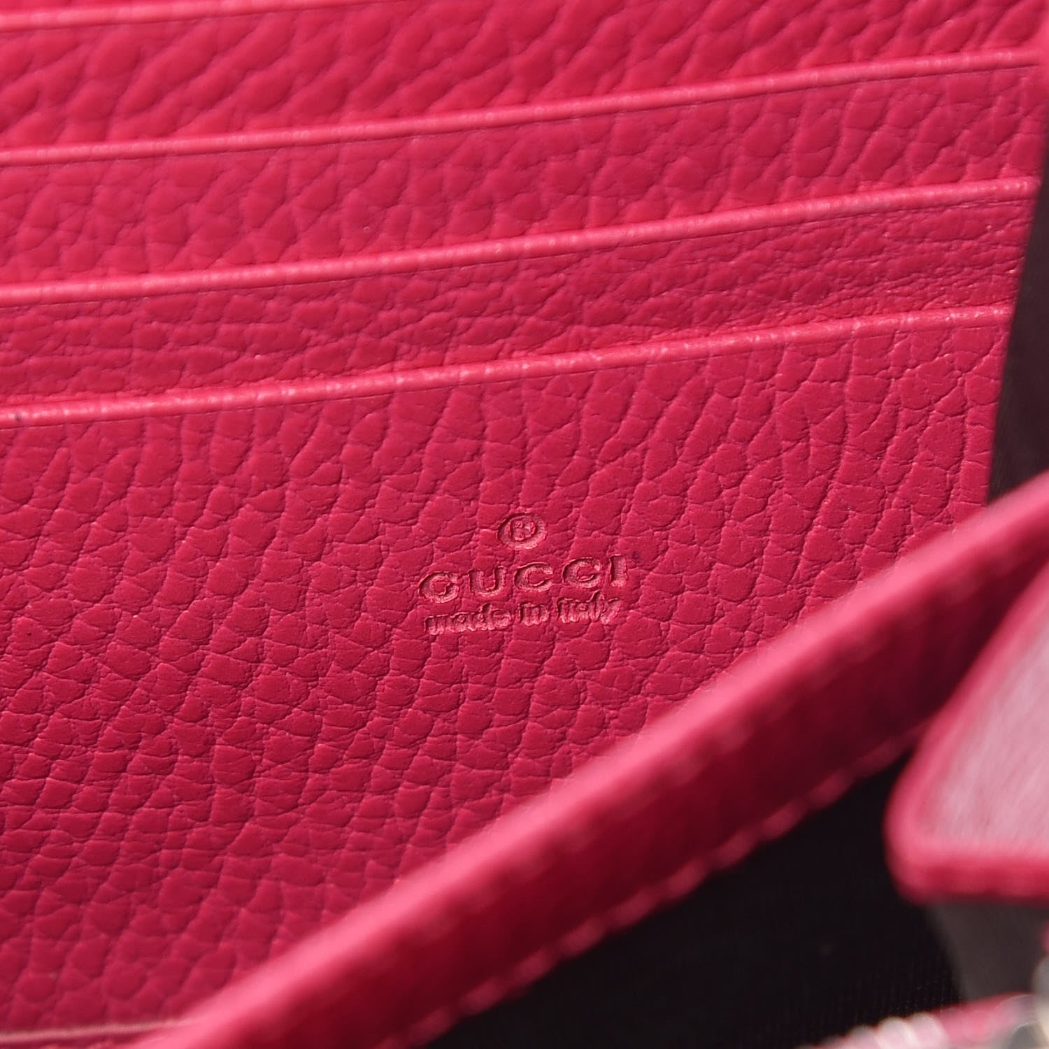 Gucci Dollar Calfskin Crystal Mini Dionysus Chain Wallet Box Pink 9 of 12