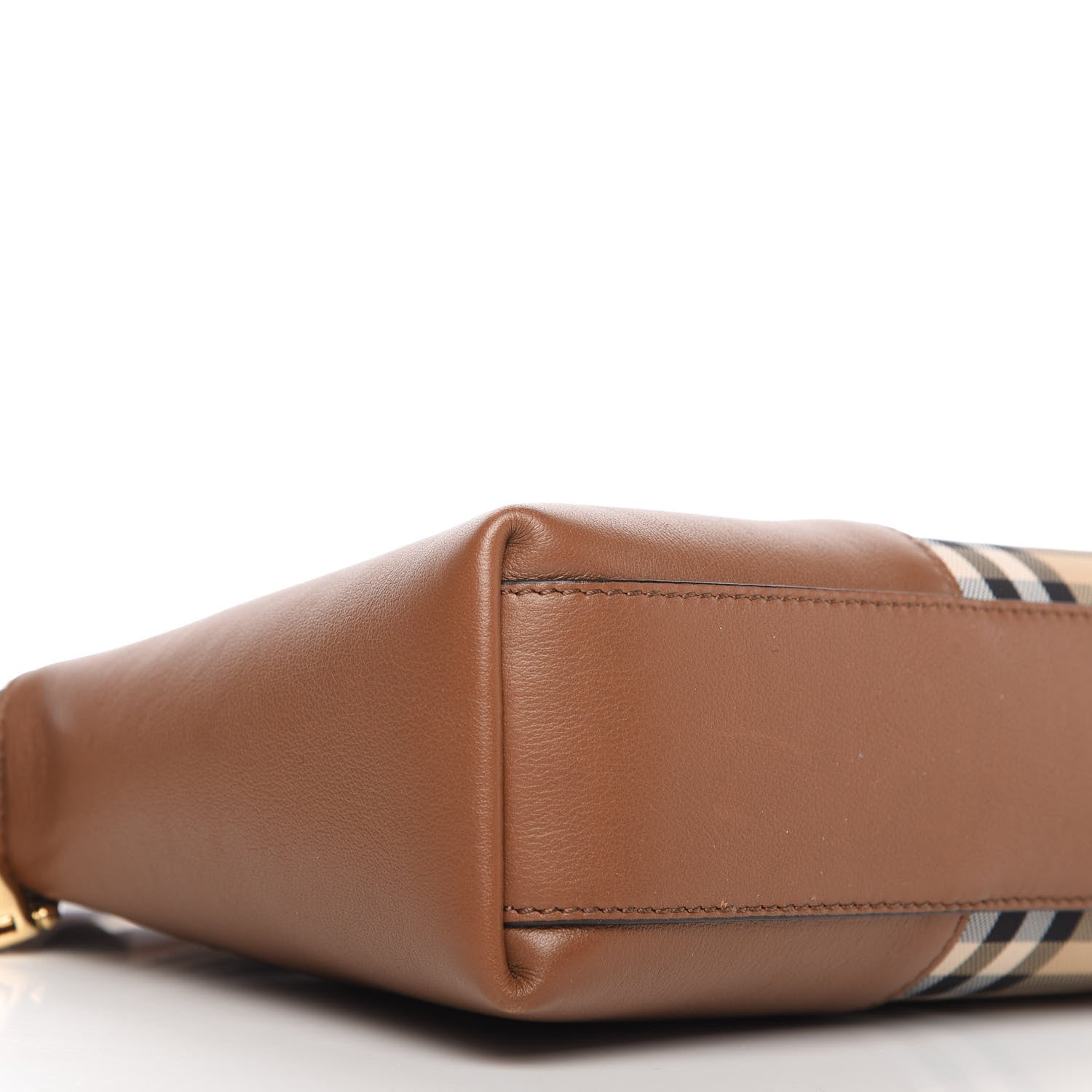 Burberry Horseferry Check Small Chichester Crossbody Clutch Bag Honey Tan 6 of 9