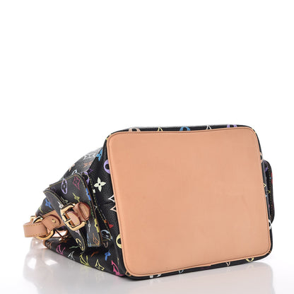 Louis Vuitton Monogram Multicolor Petit Noe Black 4 of 7