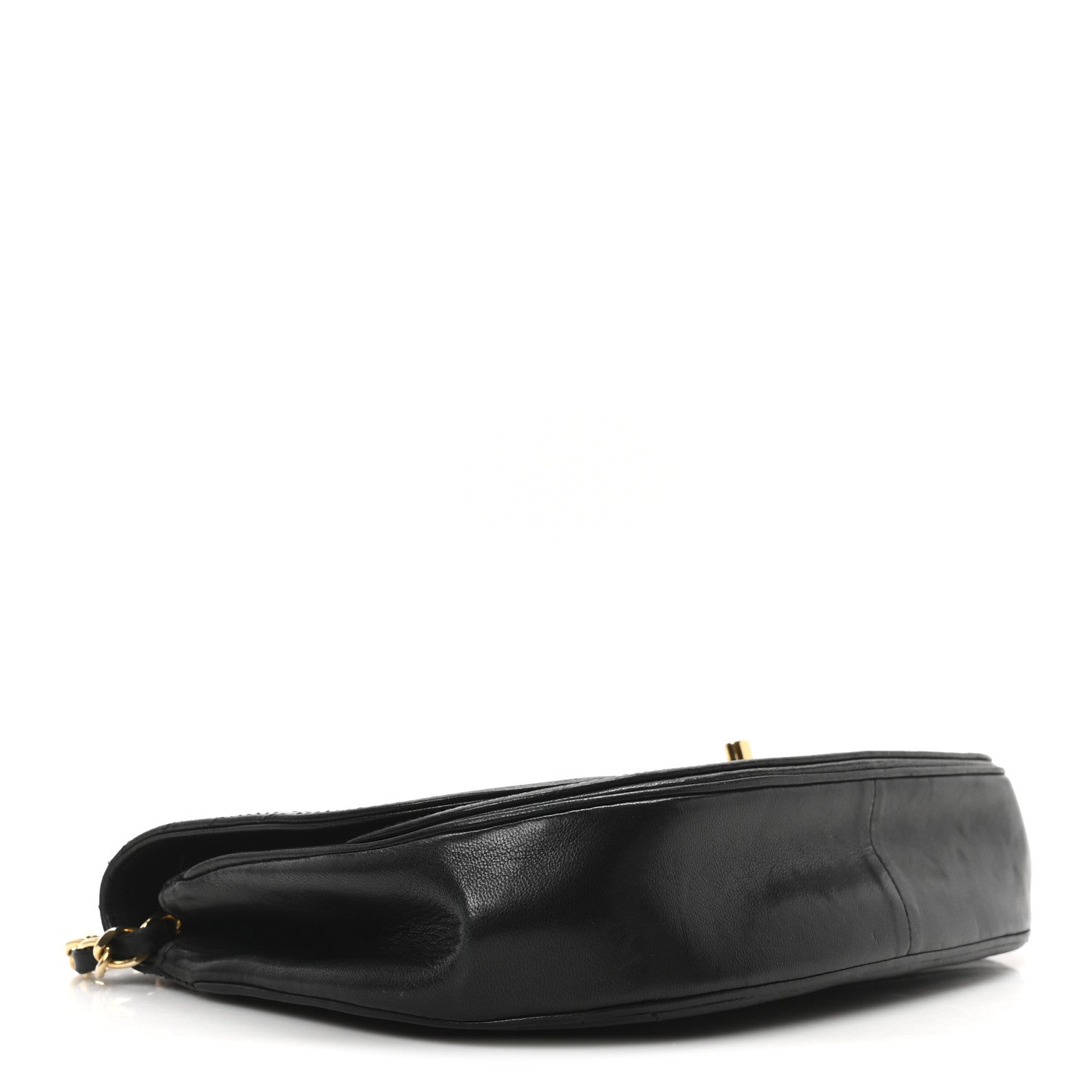 Chanel Lambskin Horizontal Quilted Small Single Flap Black 4 of 10
