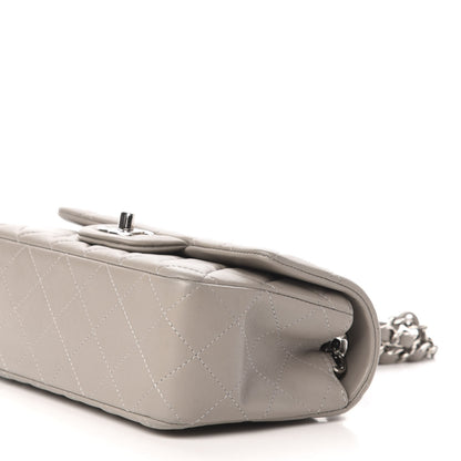 Chanel Lambskin Quilted Mini Rectangular Flap Grey 9 of 11