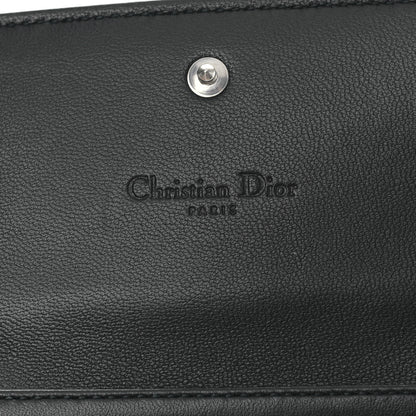Christian Dior Lambskin Cannage Lady Dior Rendezvous Wallet On Chain Black 6 of 9