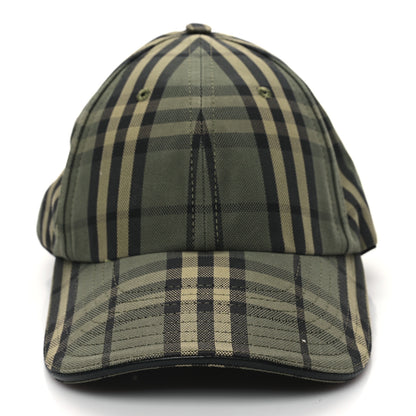 Burberry Cotton Icon Check Baseball Hat M Green 3 of 9