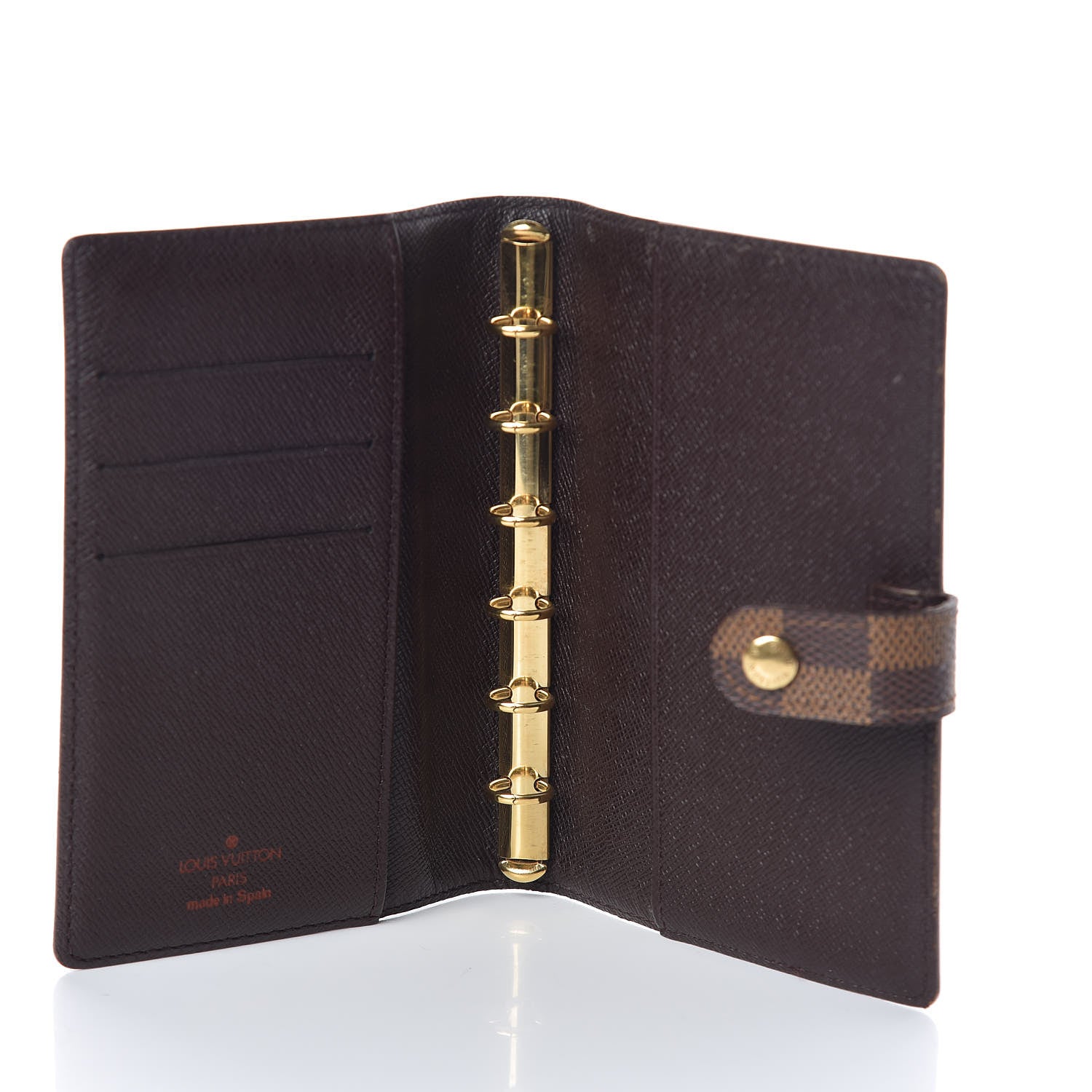Louis Vuitton Damier Ebene Small Ring Agenda Cover 5 of 7
