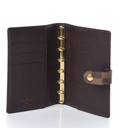 Louis Vuitton Damier Ebene Small Ring Agenda Cover 5 of 7