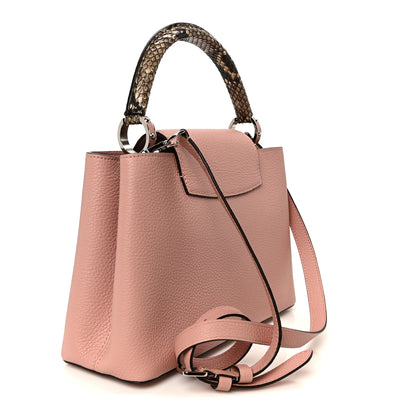 Louis Vuitton Taurillon Snakeskin Capucines PM Magnolia 3 of 9
