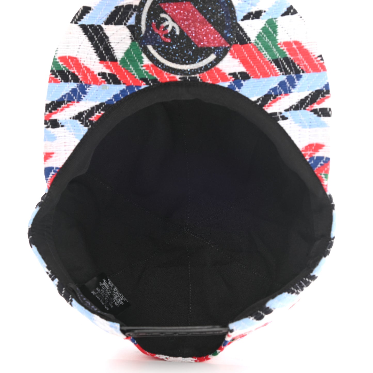 Tweed Woven Airline CC Cap Hat Red White Blue