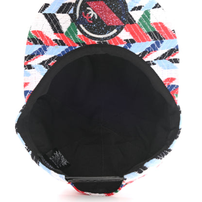 Chanel Tweed Woven Airline CC Cap Hat Red White Blue 7 of 8