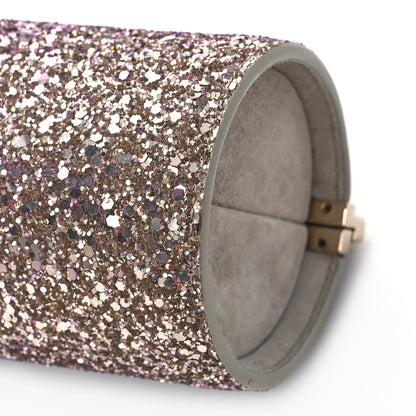 Jimmy Choo Coarse Glitter Trinket Clutch Pink Gold 8 of 9