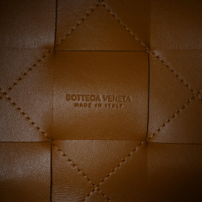 Bottega Veneta Nappa Maxi Intrecciato Small Cassette Bucket Bag Brown Beige 6 of 9