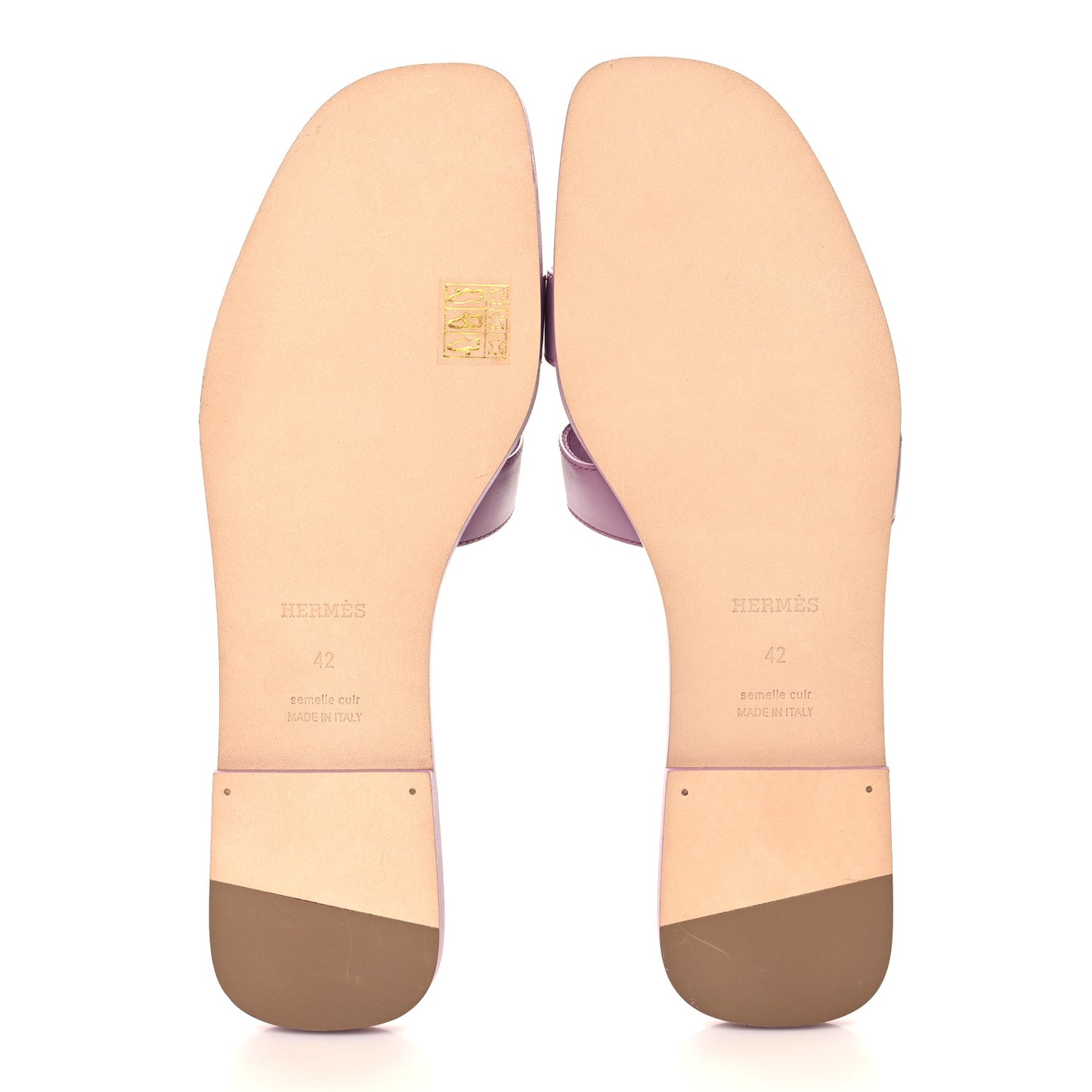 Calfskin Oran Sandals 42 Bruyère