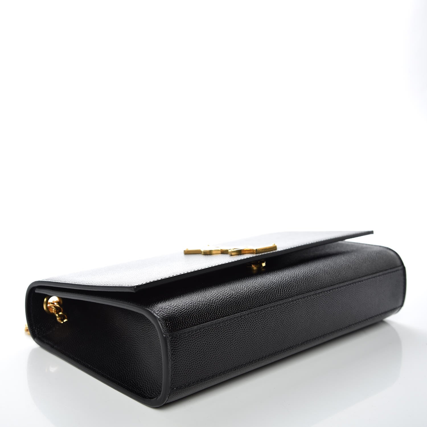 Saint Laurent Grain De Poudre Medium Classic Monogram Kate Satchel Black 4 of 9