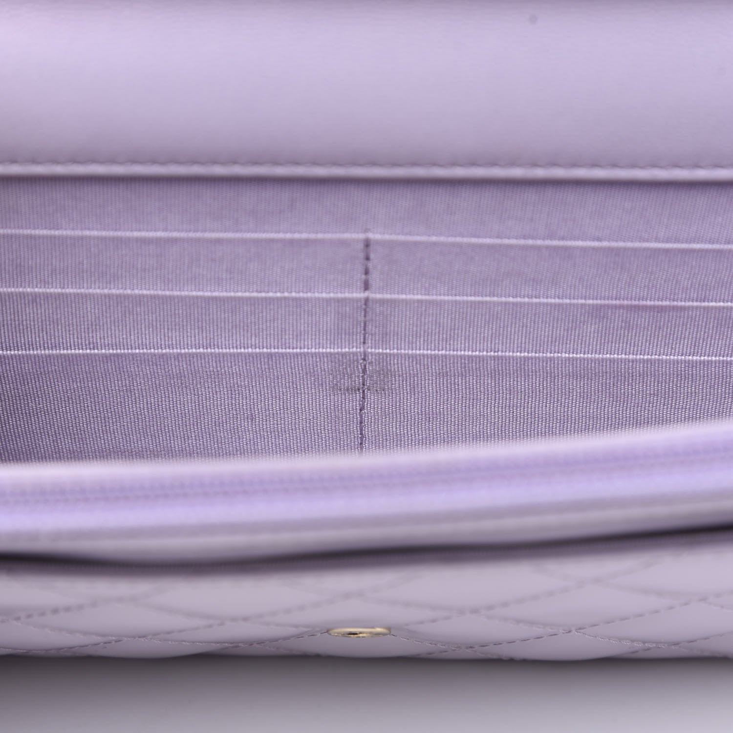 Chanel Patent Calfskin Quilted Boy Wallet On Chain WOC Purple 12 of 14