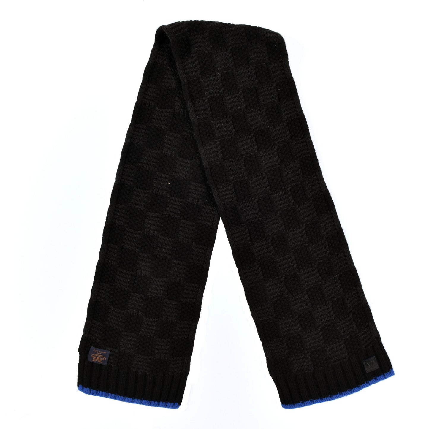 Cashmere Damier Helsinki Scarf Black