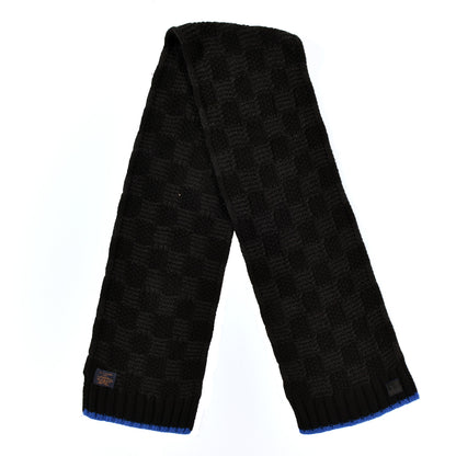 Louis Vuitton Cashmere Damier Helsinki Scarf Black 1 of 4