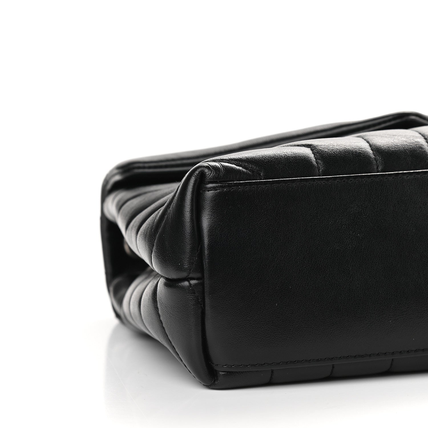 Saint Laurent Calfskin Y Quilted Monogram Small Loulou Chain Satchel Black 7 of 7