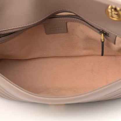 Gucci Calfskin Matelasse Small GG Marmont Shoulder Bag Porcelain Rose 5 of 12