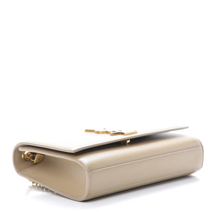 Saint Laurent Grain De Poudre Small Monogram Kate Satchel Nude Powder 4 of 13