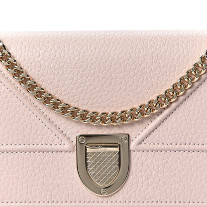 Christian Dior Grained Calfskin Diorama Croisiere Chain Wallet Nude 7 of 9