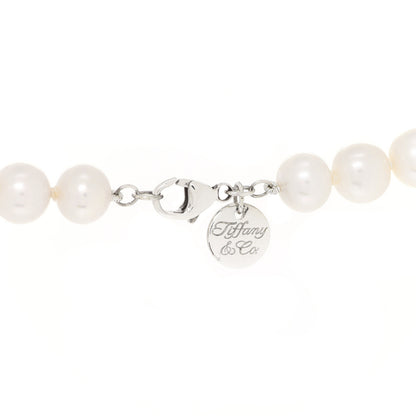 Tiffany Sterling Silver Freshwater Cultured Pearl 9-10mm Ziegfeld Necklace 4 of 4
