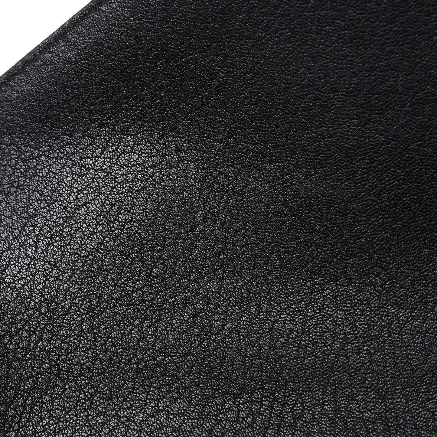 Sheepskin Matelasse Chevron Monogram Medium College Bag Black