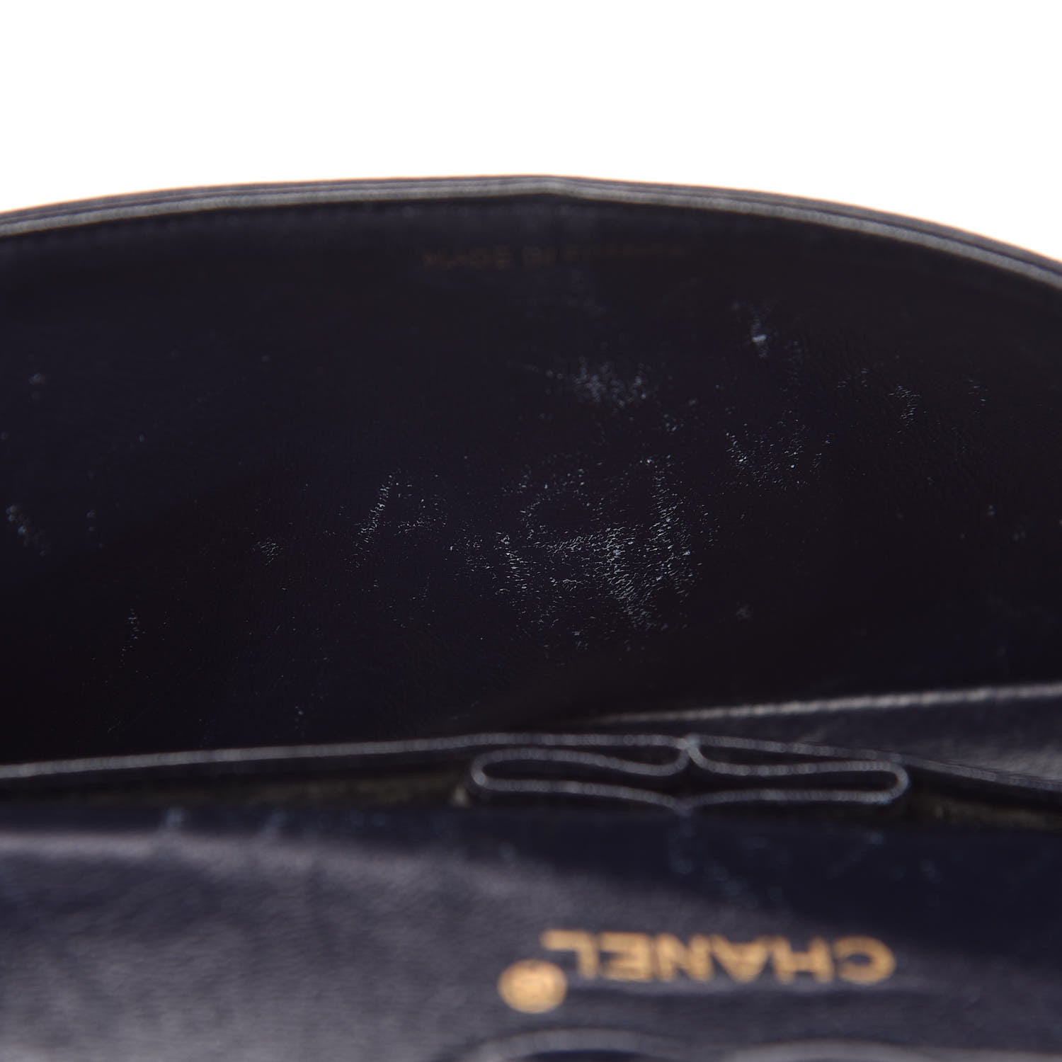 Chanel Lambskin Quilted Small Double Flap Navy 11 of 21