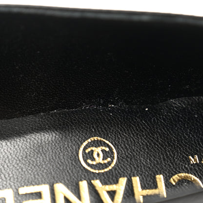 Chanel Patent Calfskin Mary Janes Flats 37.5 Black 10 of 12