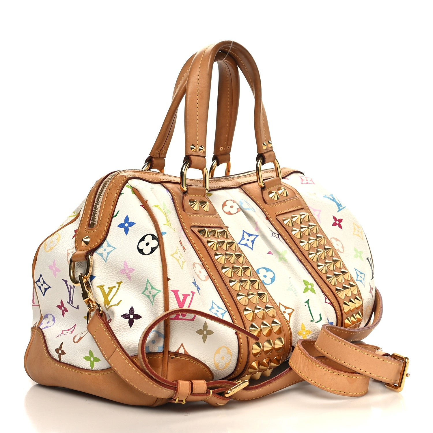 Louis Vuitton Monogram Multicolor Courtney MM White 3 of 13
