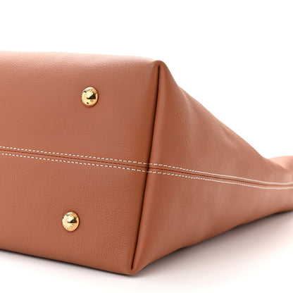 Louis Vuitton LOUIS VUITTON Grained Calfskin Low Key Hobo MM Cognac 9 of 9