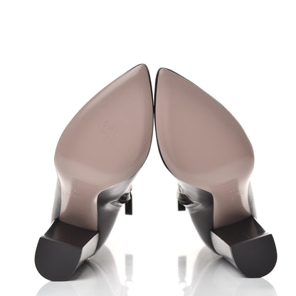 Valentino Garavani Glossy Calfskin Ringstud 100 Ankle Boots 39 Black 6 of 10