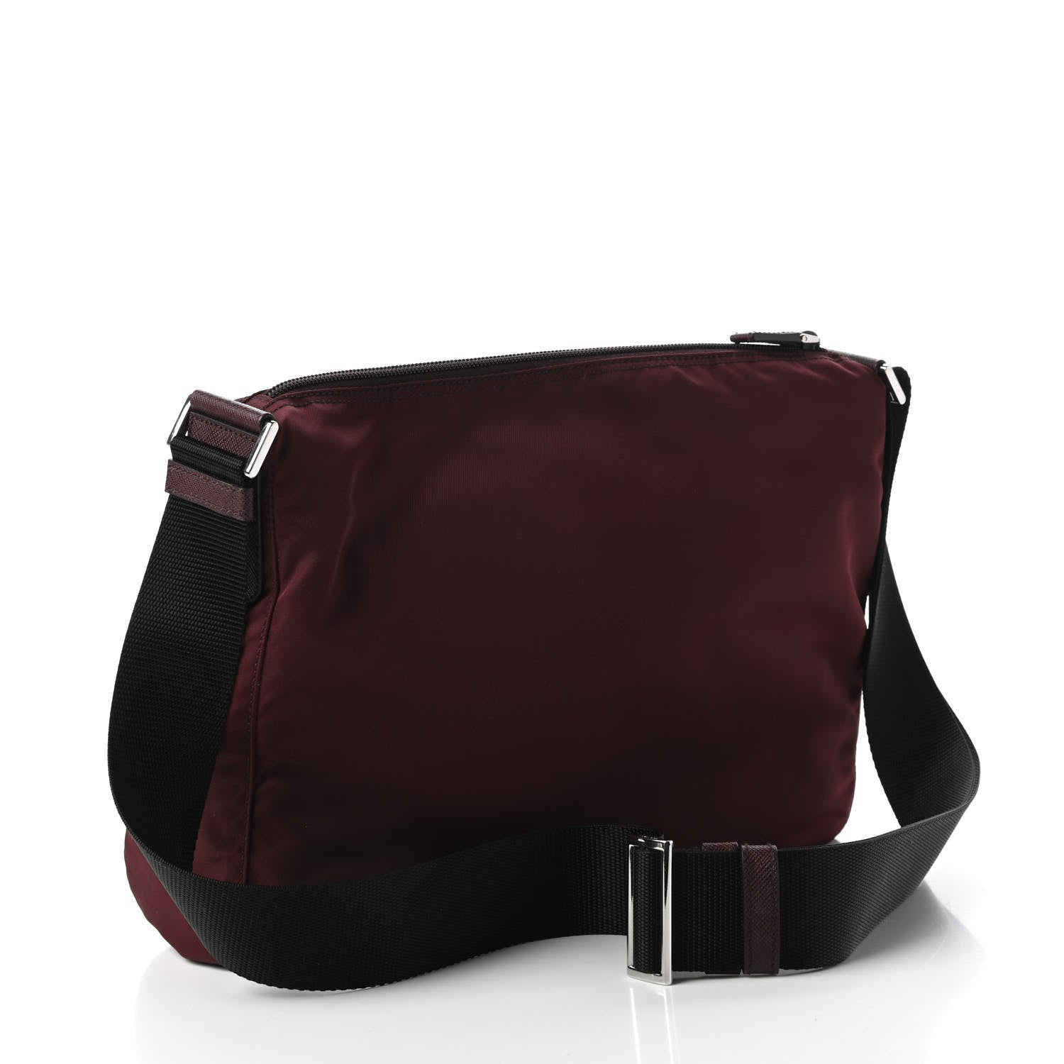 Prada Tessuto Nylon Messenger Granato 3 of 9